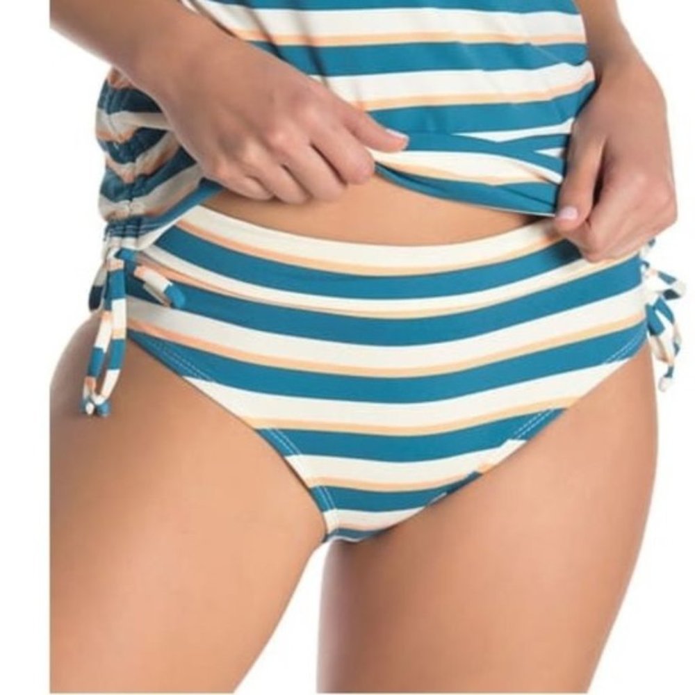 NWOT Athena Retro Stripe Bikini Bottoms